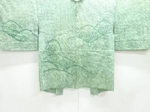 アンティーク　本総絞り山並みに花模様絵羽織